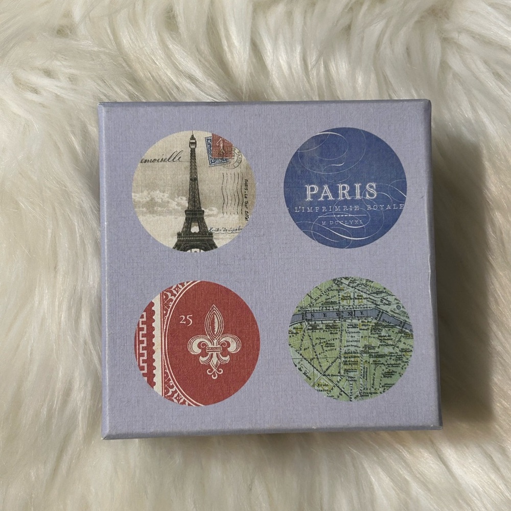 Fringe Studio Paris Travel Set Glass Coasters - Picture 3 of 12